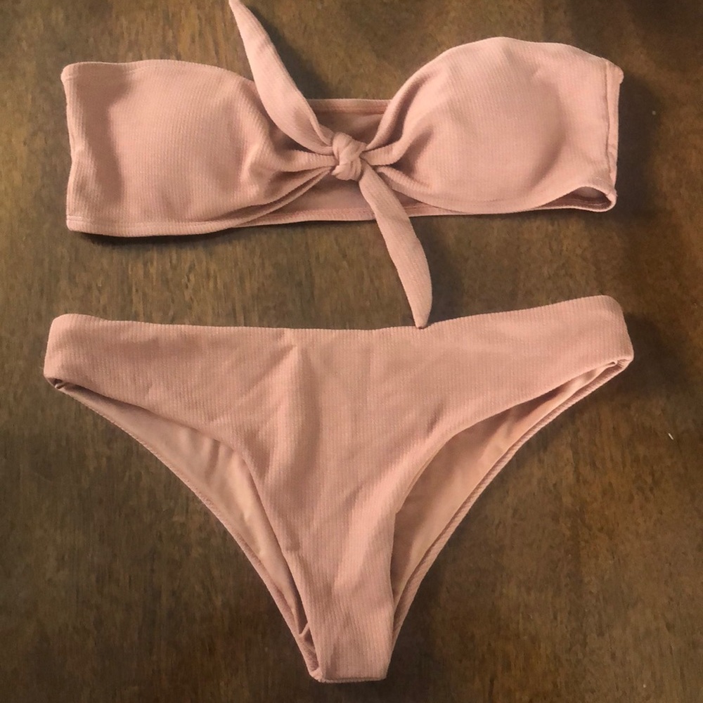 SHEIN bandeau bikini set